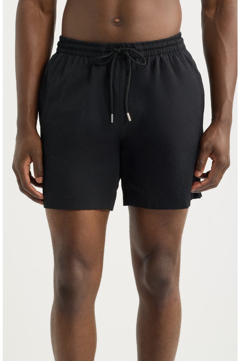 Relax Swim Trunks, Main, color, BLACK