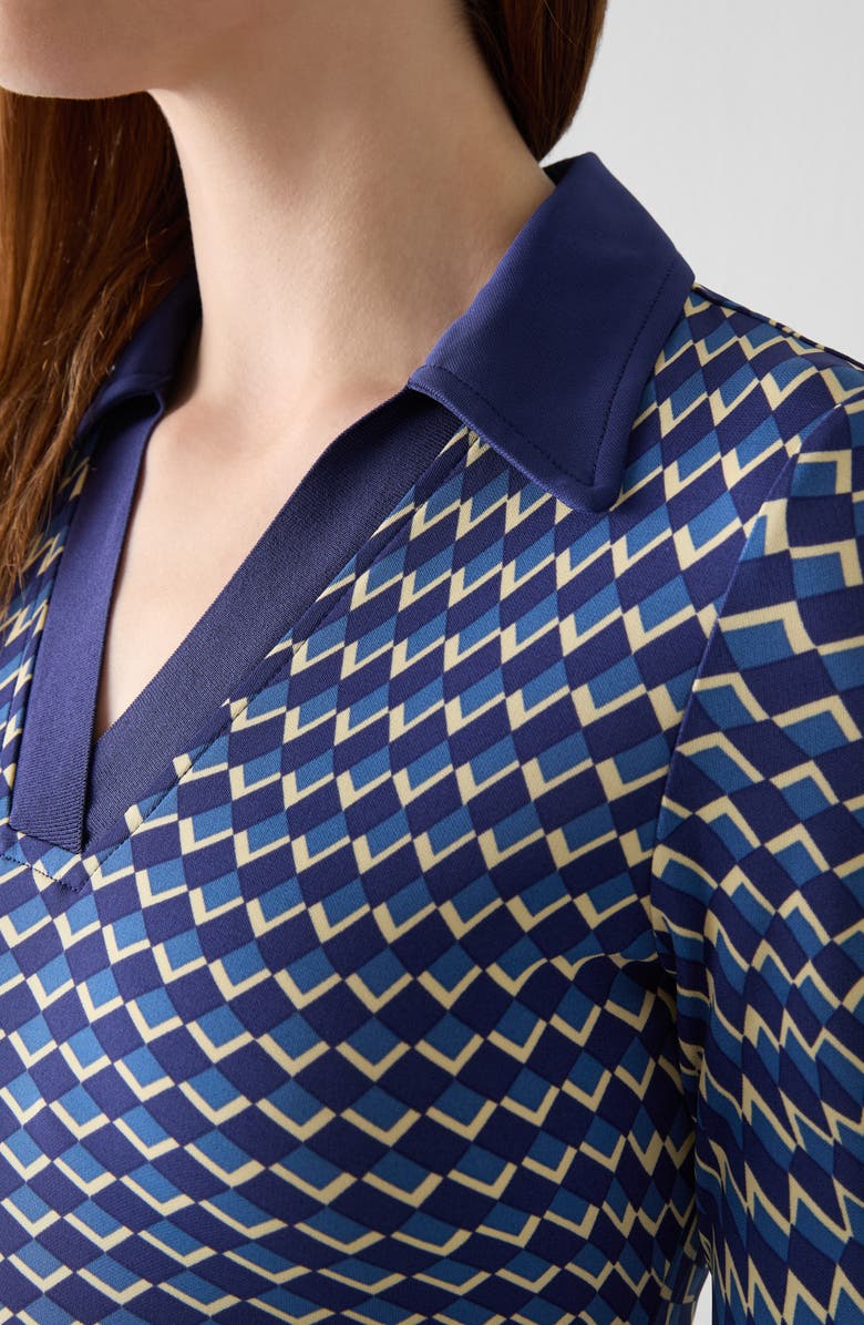 LK Bennett Brigitte Long Sleeve Jersey Dress, Alternate, color, 