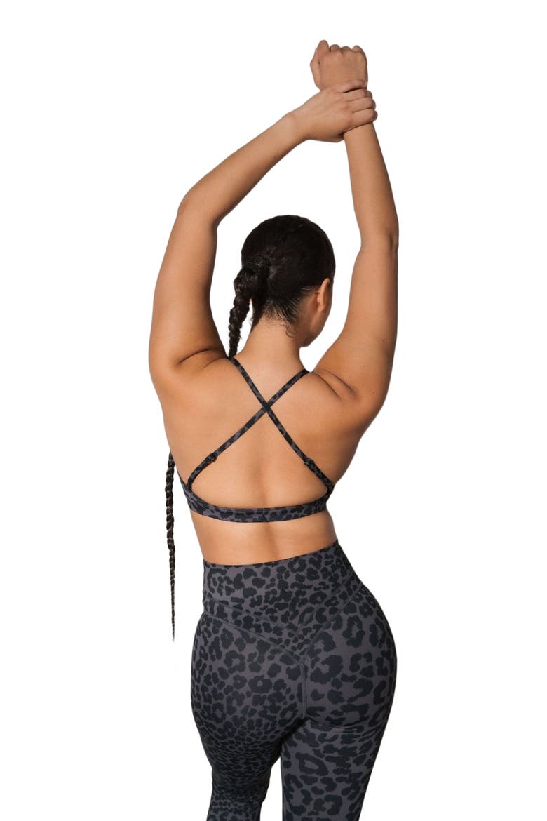 Pulse Mini Bra, Alternate, color, King Cheetah Midnight