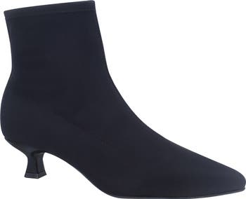 Kitten Heel Impo Stretch Ankle Boots Impo “Navika”Black Stretch