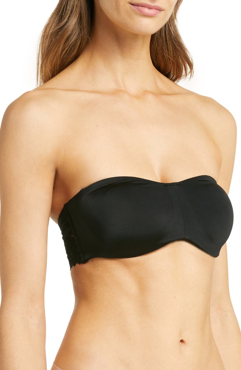Natori Adapt Underwire Strapless Bandeau Bra, Alternate, color, Black