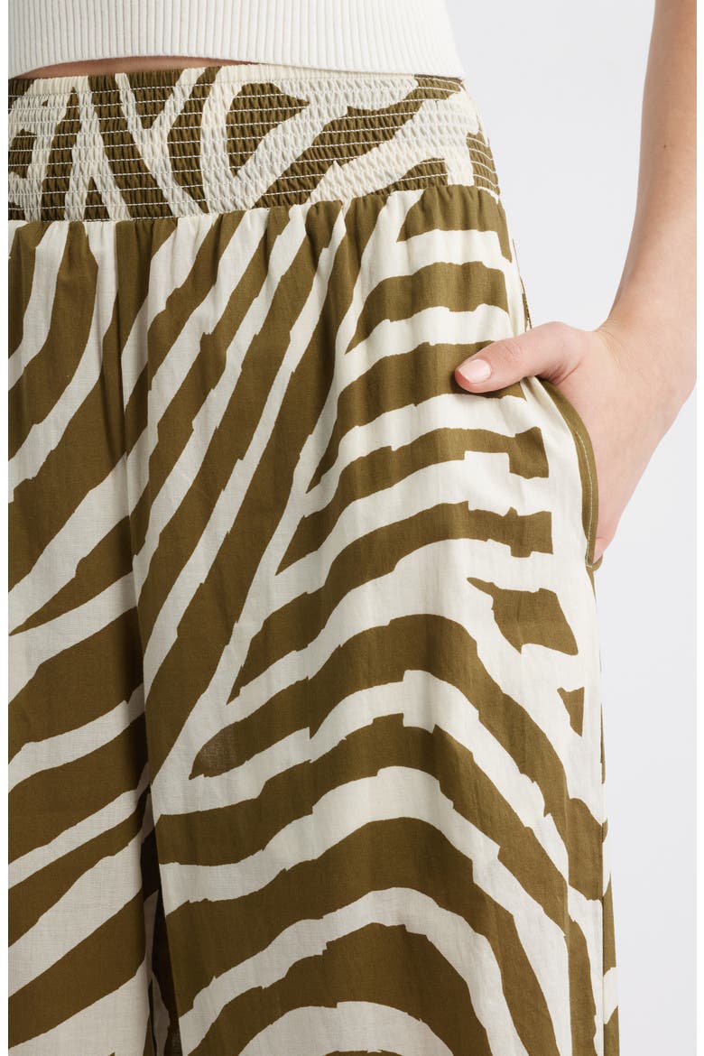 Brendon Wide Leg Cotton Pants, Alternate, color, SELVA