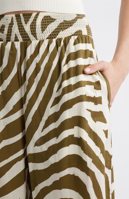 Rails Brendon Wide Leg Cotton Pants In Selva