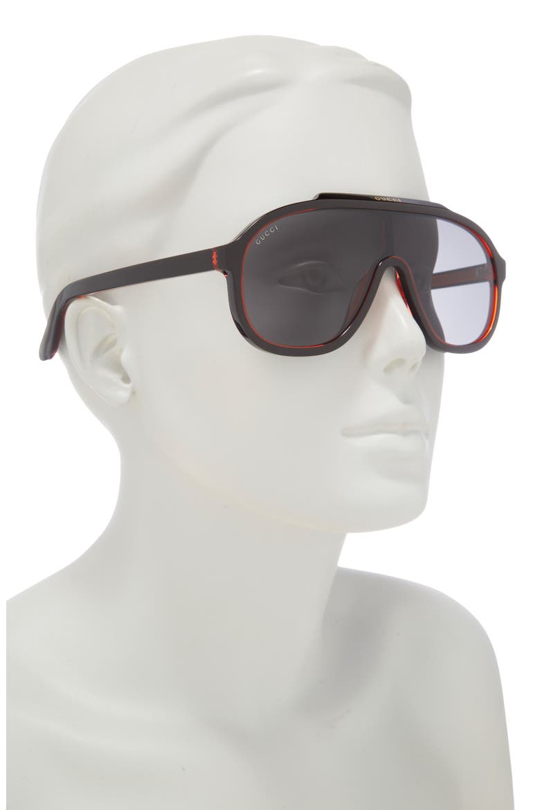 60mm Aviator Sunglasses, Alternate, color, BLACK BLACK GREY