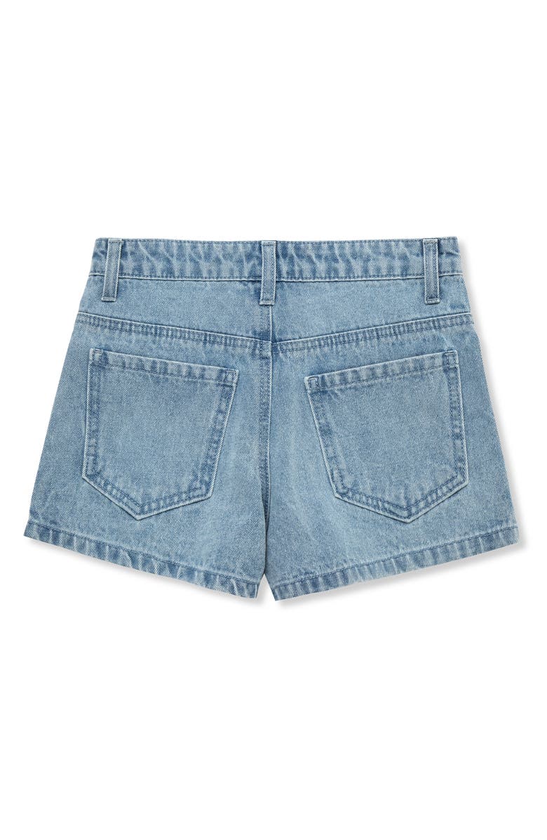 Truce Kids' Studded Denim Shorts, Alternate, color, Med Stone