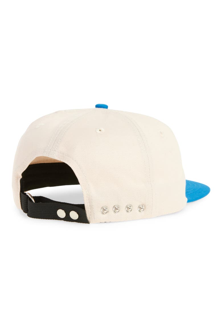 Lunes Adjustable Hat, Alternate, color, ANTIQUE WHITE/ BLUE