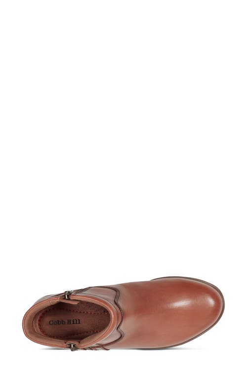 Rockport Cobb Hill Novela Block Heel Bootie In Brown