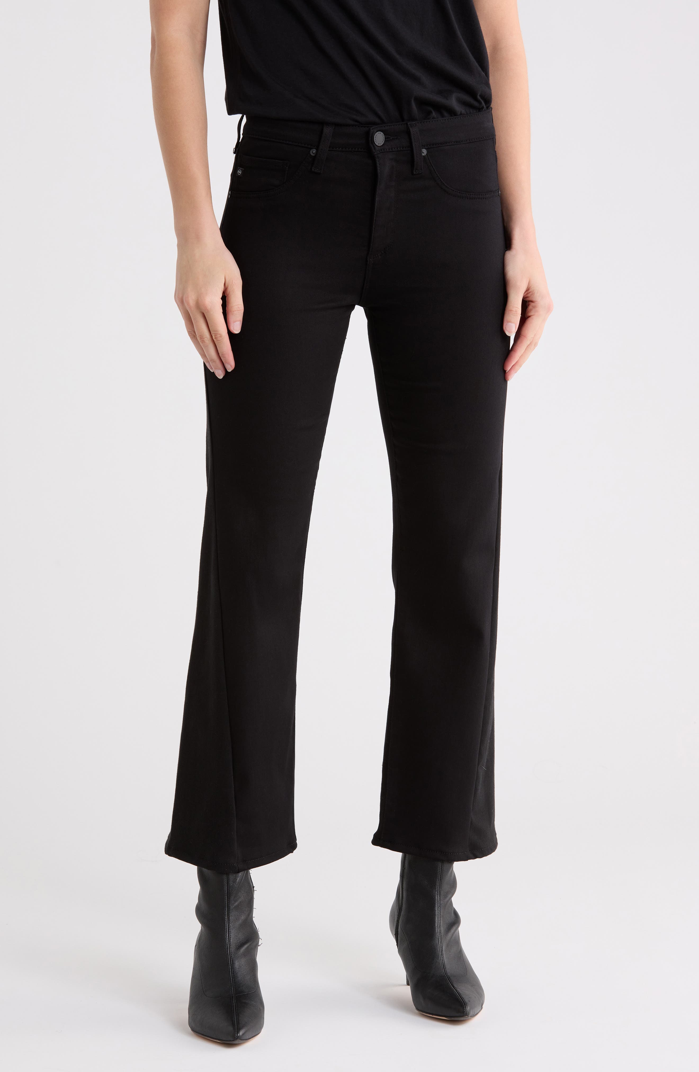 AG Farrah Mid Rise Crop Bootcut Jeans