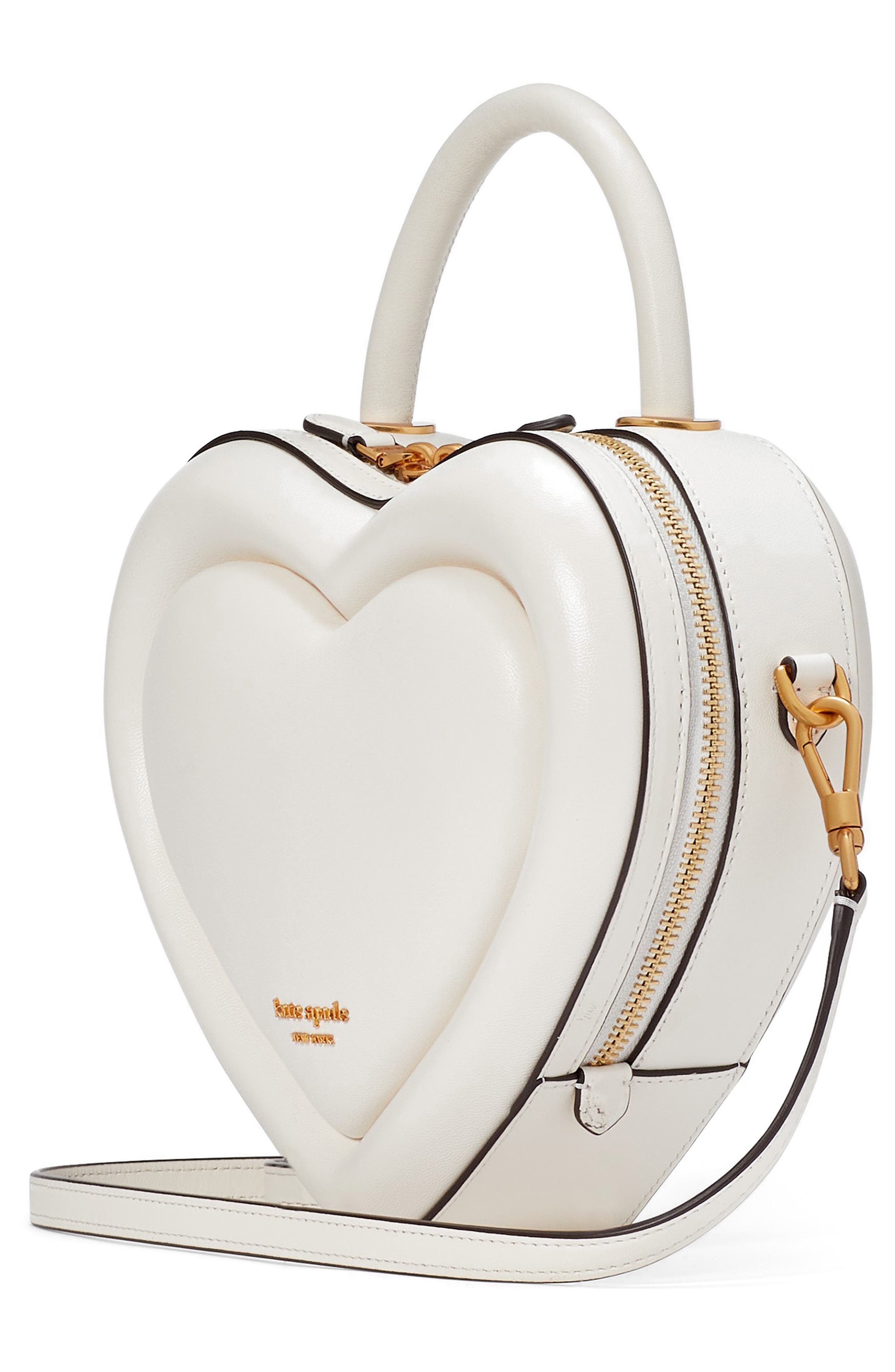 Kate Spade New York 3d heart leather crossbody bag, Alternate, color, 