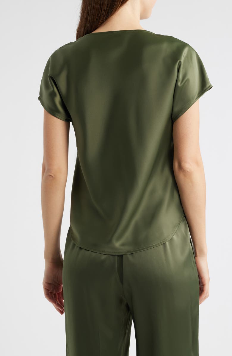 Anne Klein Cowl Neck Satin Top, Alternate, color,