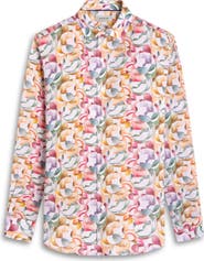 Bugatchi Julian Shaped Fit Linen Button-Up Shirt