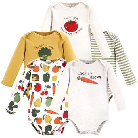 Organic Cotton Long-sleeve Bodysuits