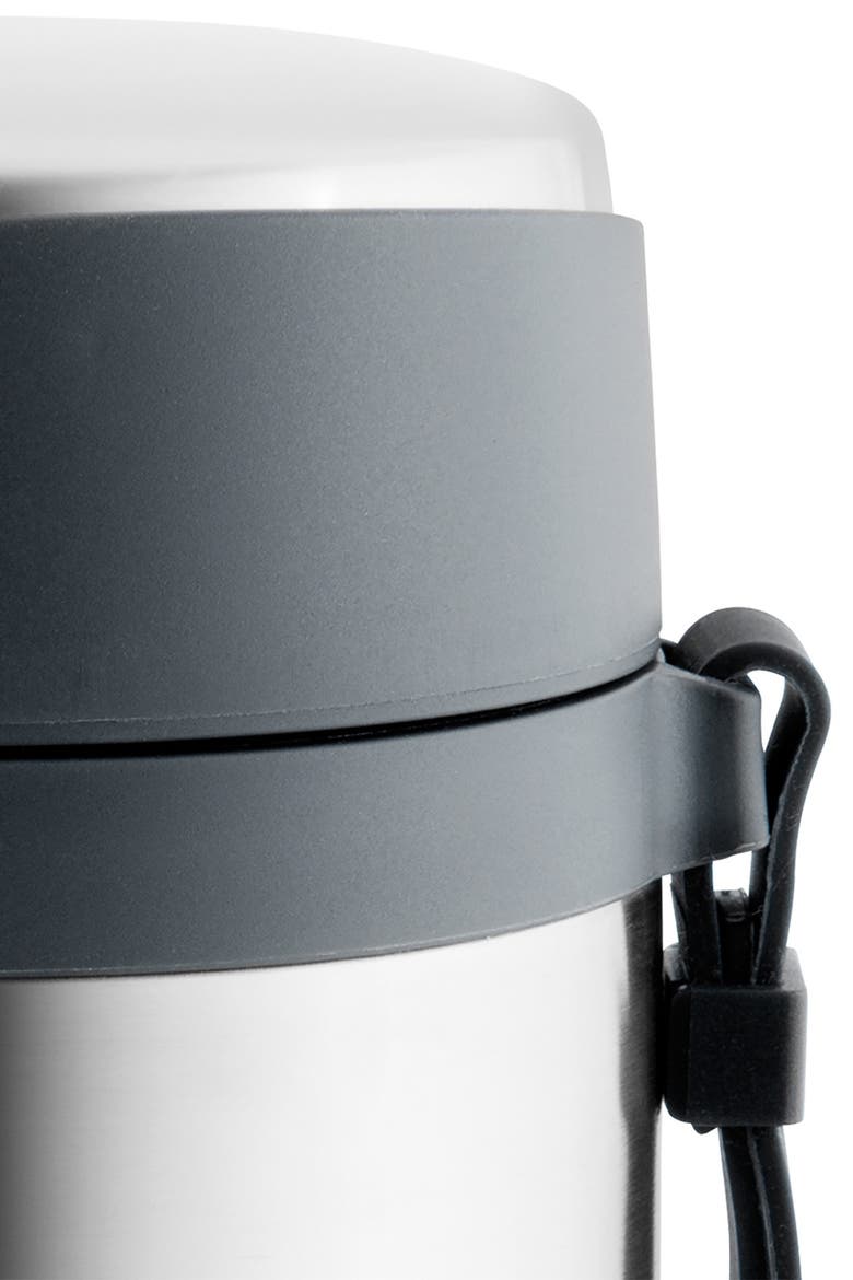 Essentials 0.9 qt Food Container, Alternate, color, GREY/SILVER