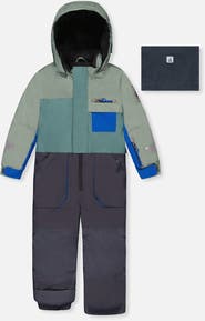 Deux par Deux Play Detachable Hood Fleece Neckwarmer One Piece Snowsuit