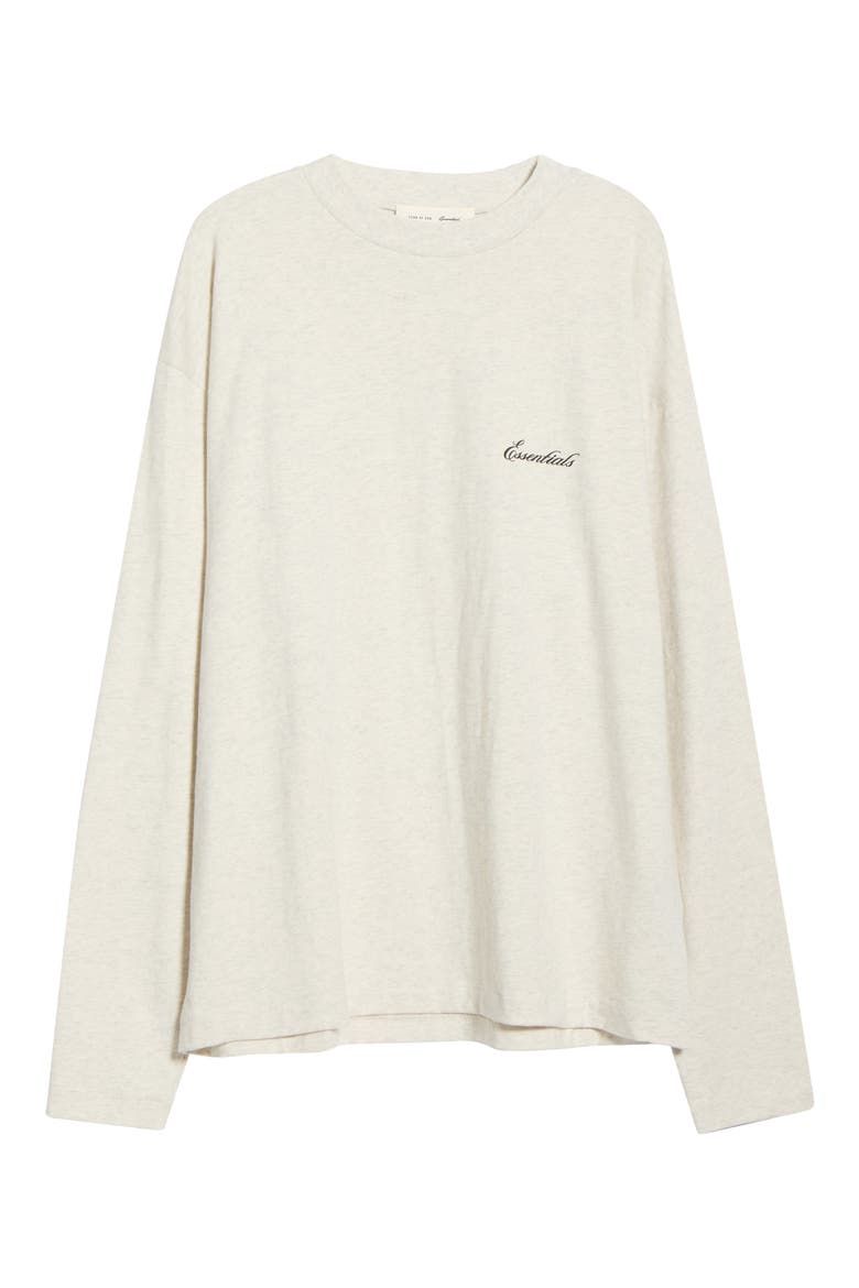 Classic Fit Long Sleeve Cotton T-Shirt, Alternate, color, OATMEAL HEATHER