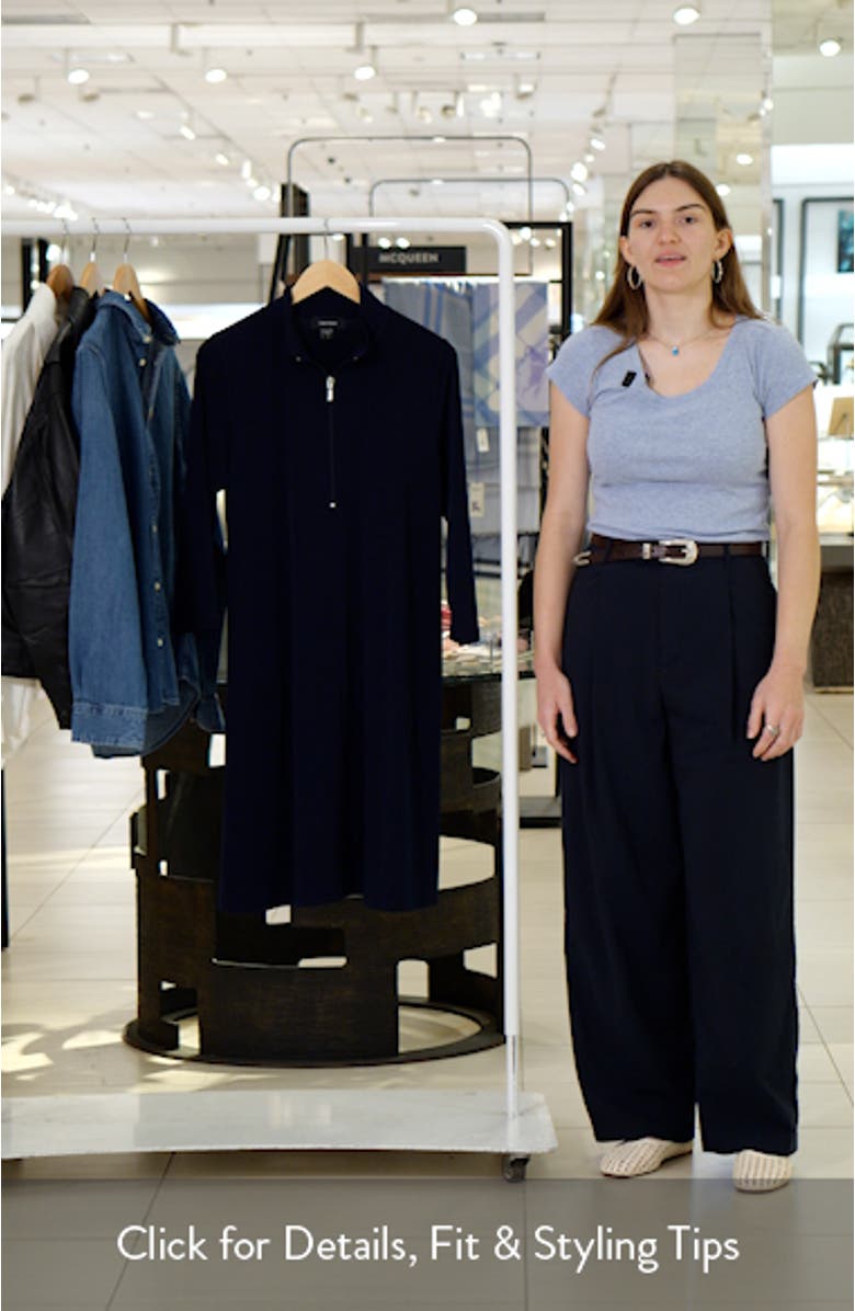 Half Zip Travel Jersey Dress, sales video thumbnail