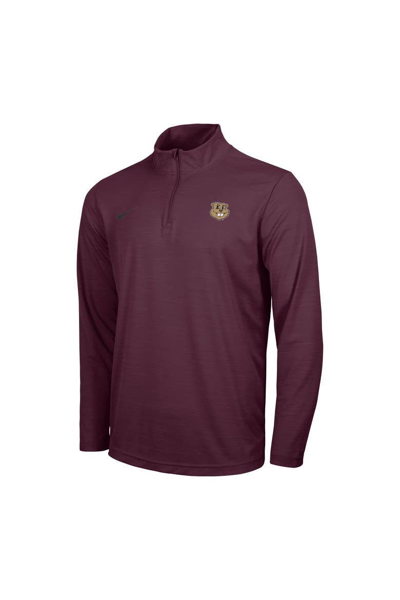 Men's Nike Maroon Minnesota Golden Gophers Team Intensity Performance Quarter-Zip Jacket, Alternate, color, Maroon