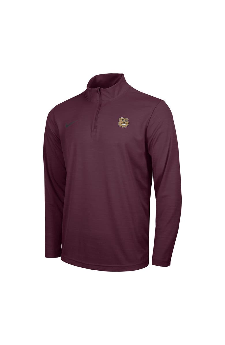 Nike Men's Nike Maroon Minnesota Golden Gophers Team Intensity Performance Quarter-Zip Jacket, Alternate, color, 
