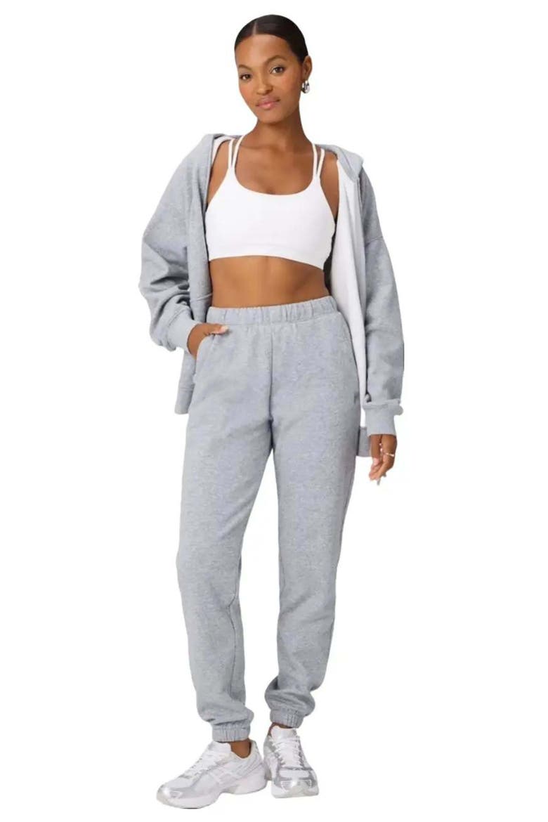 Cozy Fleece Go-To Sweatpant, Alternate, color, Classic Grey Heather