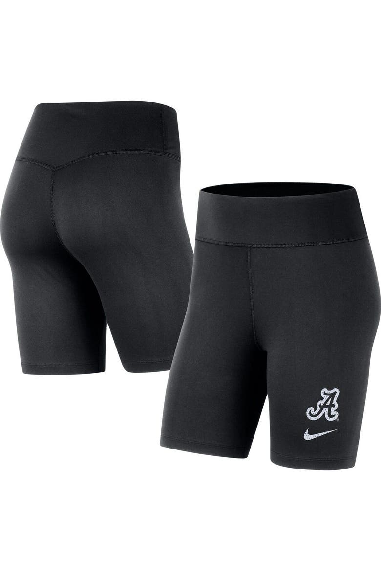 Women's Nike Black Alabama Crimson Tide Performance Biker Shorts, Main, color, Black