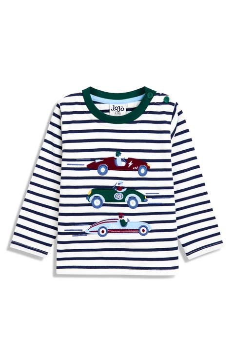 Kids' Racer Appliqué Long Sleeve T-Shirt (Toddler & Little Kid)
