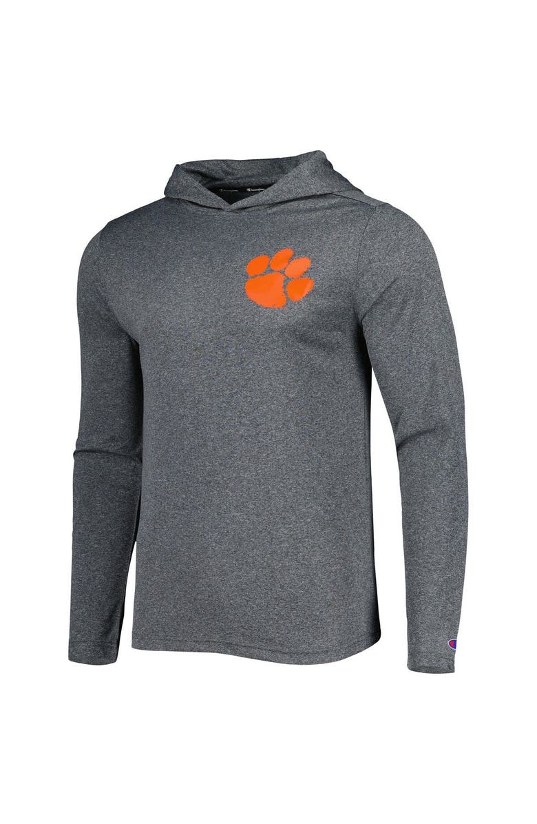 KNIGHTS APPAREL Men's Champion Gray Clemson Tigers Hoodie Long Sleeve T-Shirt, Alternate, color, 