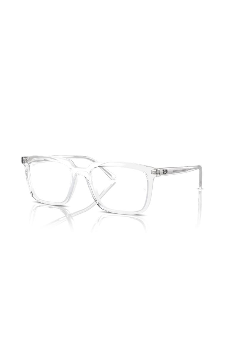 Ray-Ban 52mm Rectangle optical glasses, Main, color, Transparent