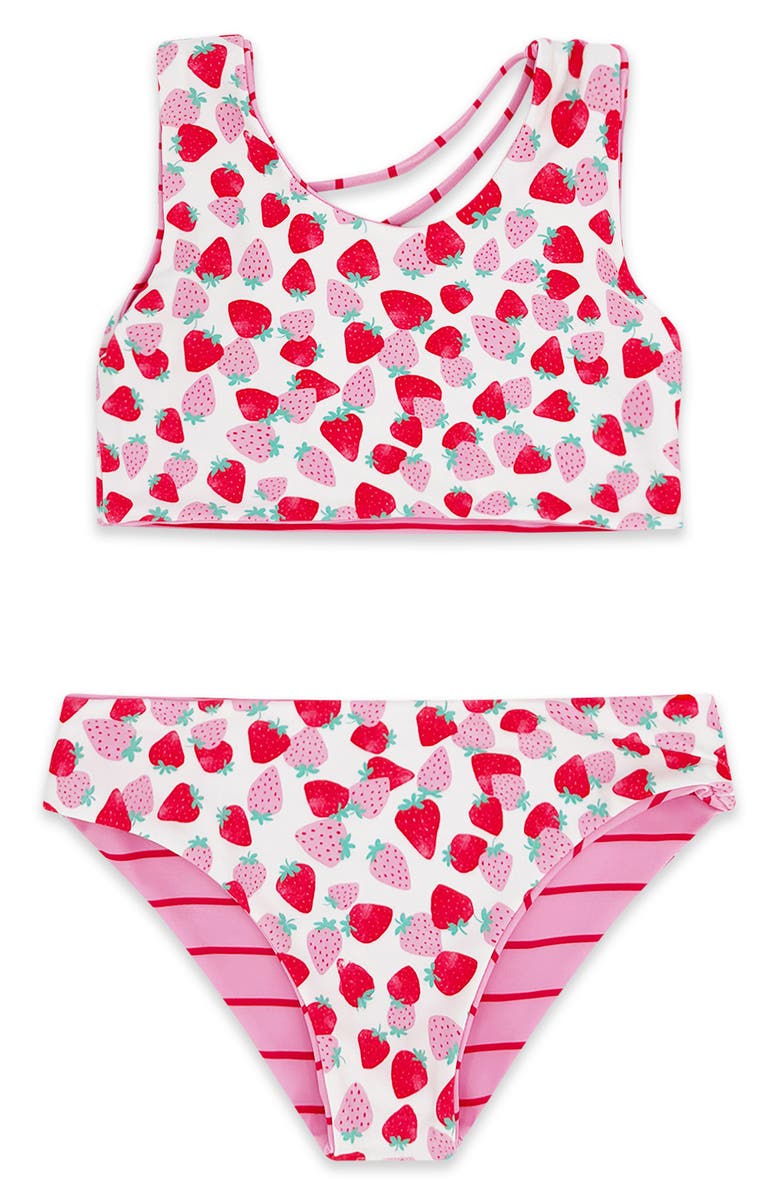 Feather 4 Arrow Kids' Summer Sun Reversible UPF 50+ Two-Piece Swimsuit, Alternate, color, 