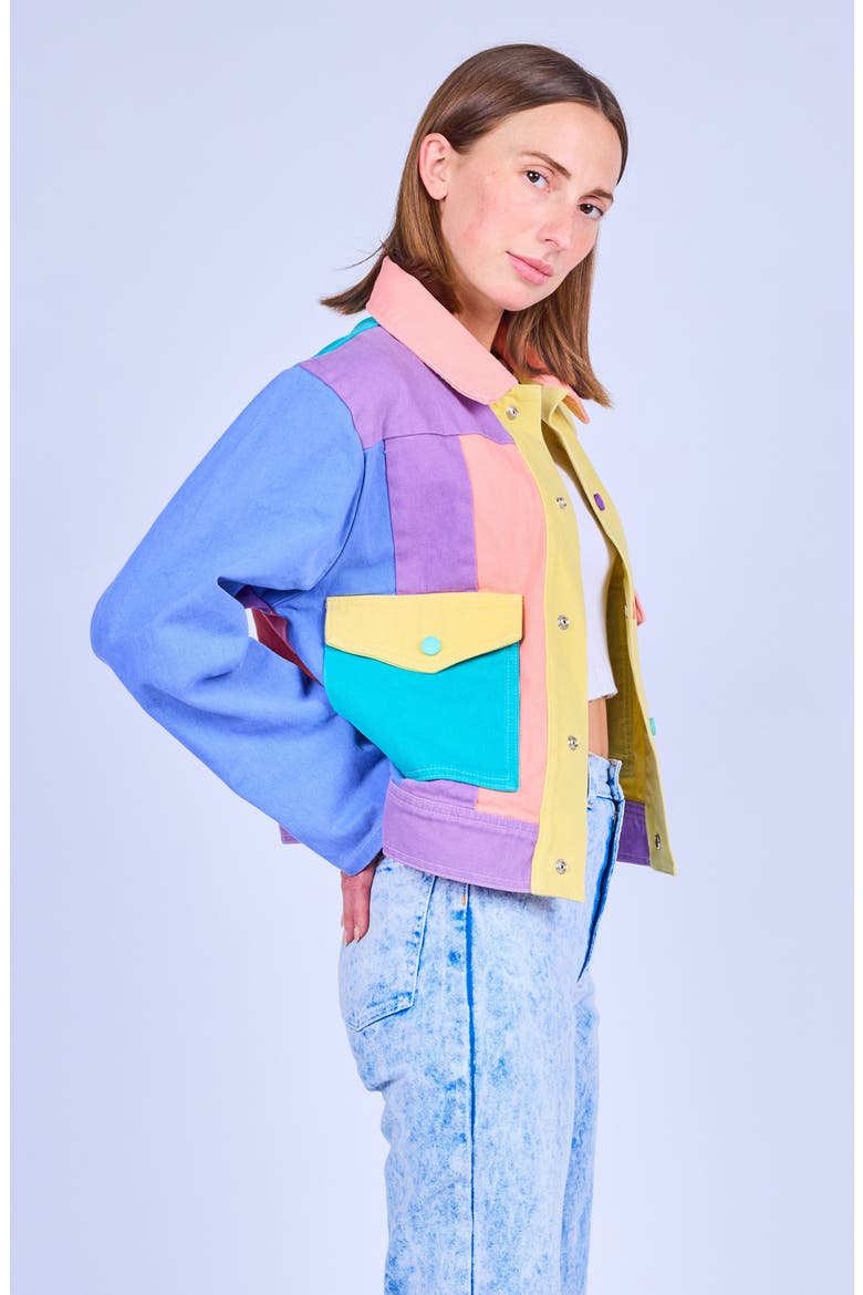 Denim Jacket, Alternate, color, Stellar Night