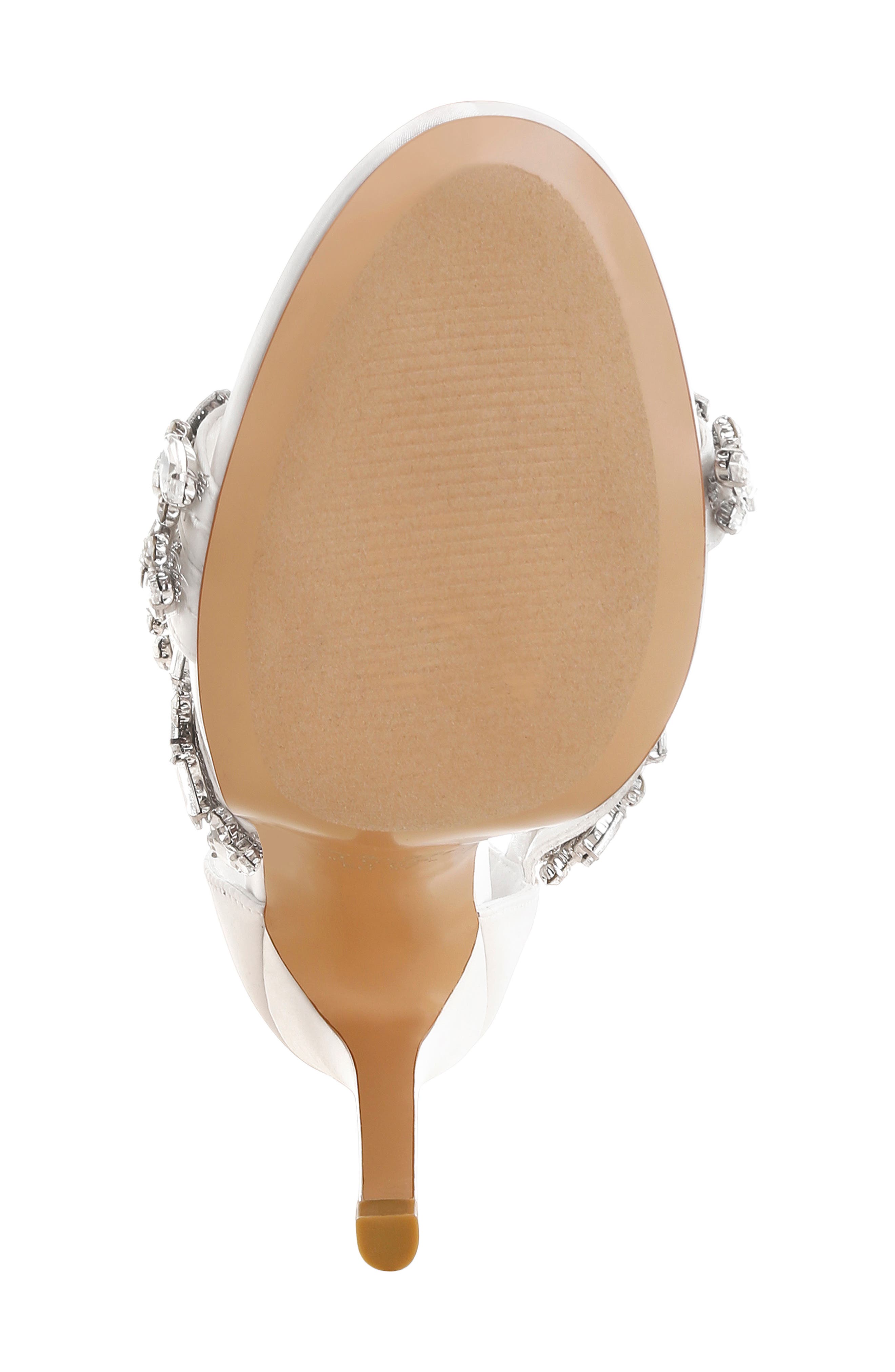 Korna Crystal Embellished Sandal, Alternate, color, WHITE