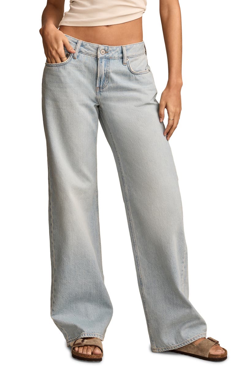 Lucky Brand Baggy Wide Leg Jeans, Main, color, Azure Fade Wash