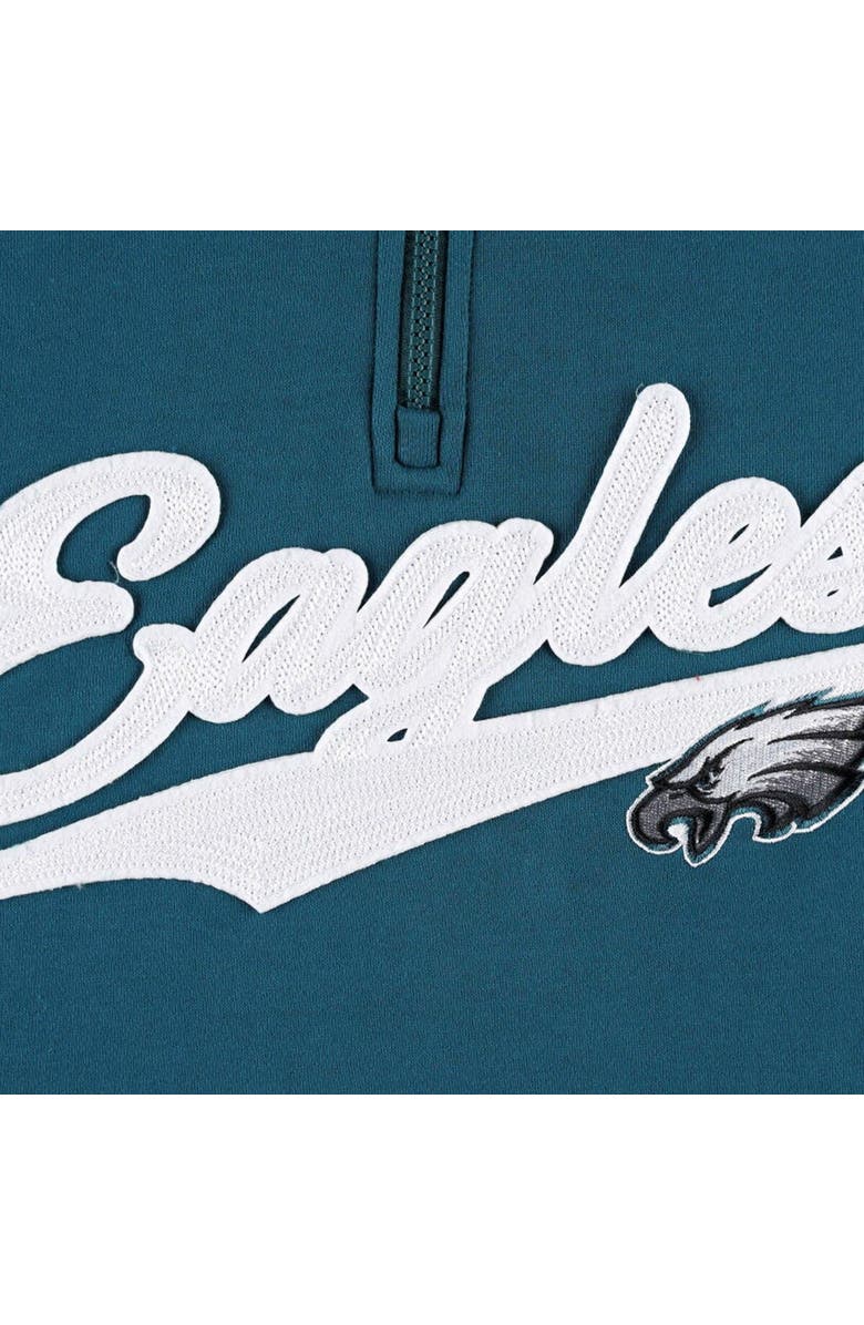 Tommy Hilfiger Men's Tommy Hilfiger Midnight Green/Black Philadelphia Eagles Aiden Quarter-Zip Sweatshirt, Alternate, color, 