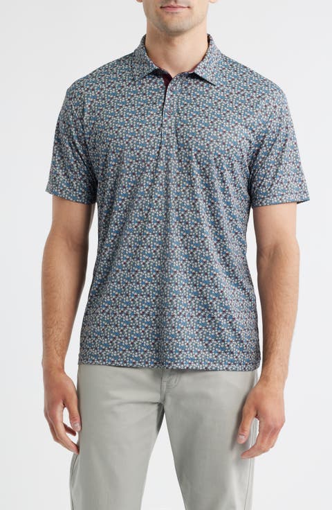 Ridge Floral Performance Golf Polo