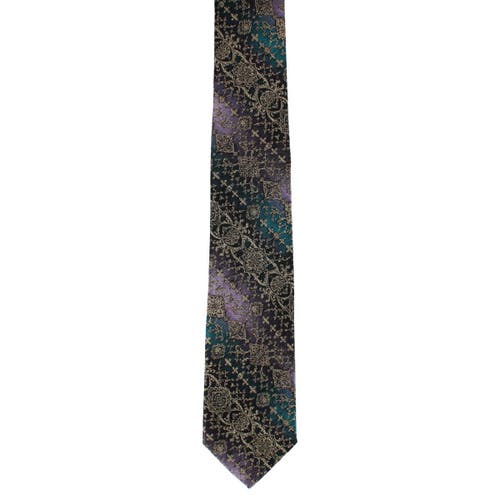 Trafalgar The Spellbound Brocade Novelty Silk 12x12 Pocket Square In Black