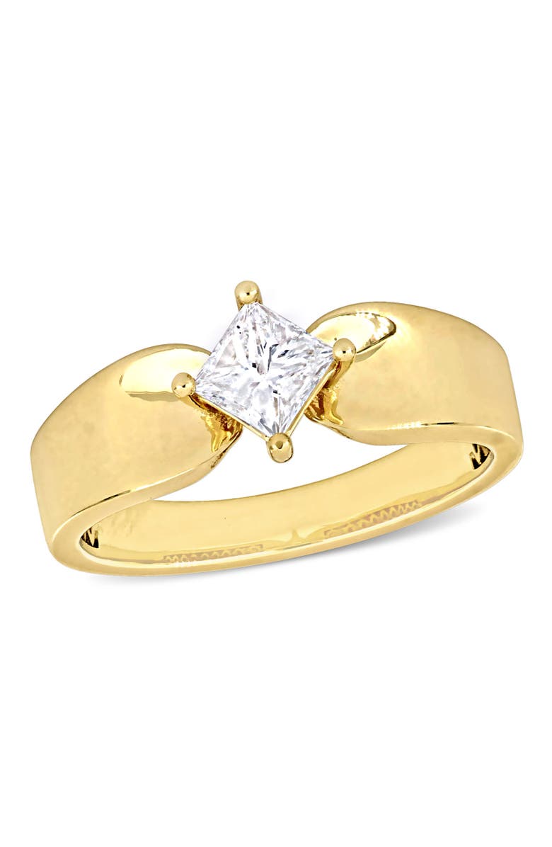 Julianna B. Princess-Cut Diamond Solitaire Ring 14k, Main, color, 
