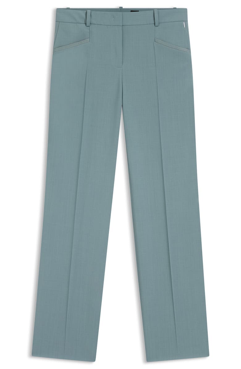 BOSS Tilda Pleat Wide Leg Pants, Alternate, color, Reef