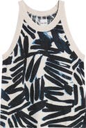 NIC+ZOE Palm Print Sweater Tank