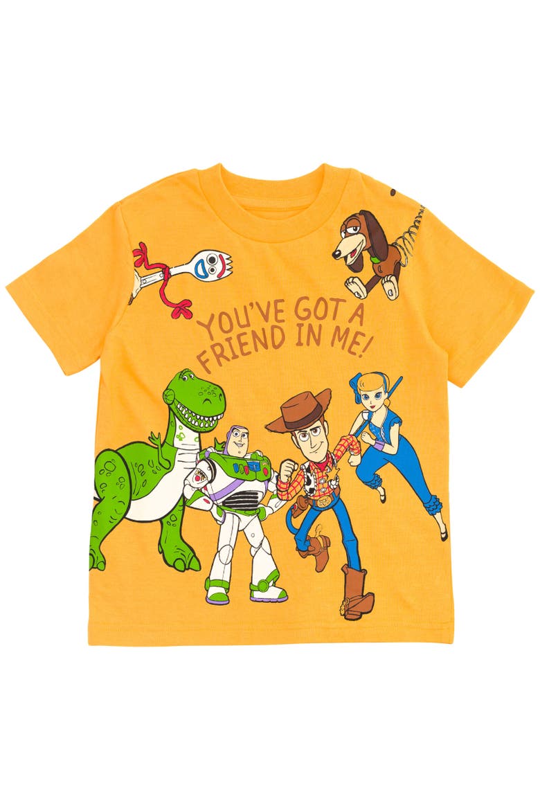 Toy Story Buzz Lightyear T-Shirt & Mesh Shorts Set, Alternate, color, Yellow/Blue