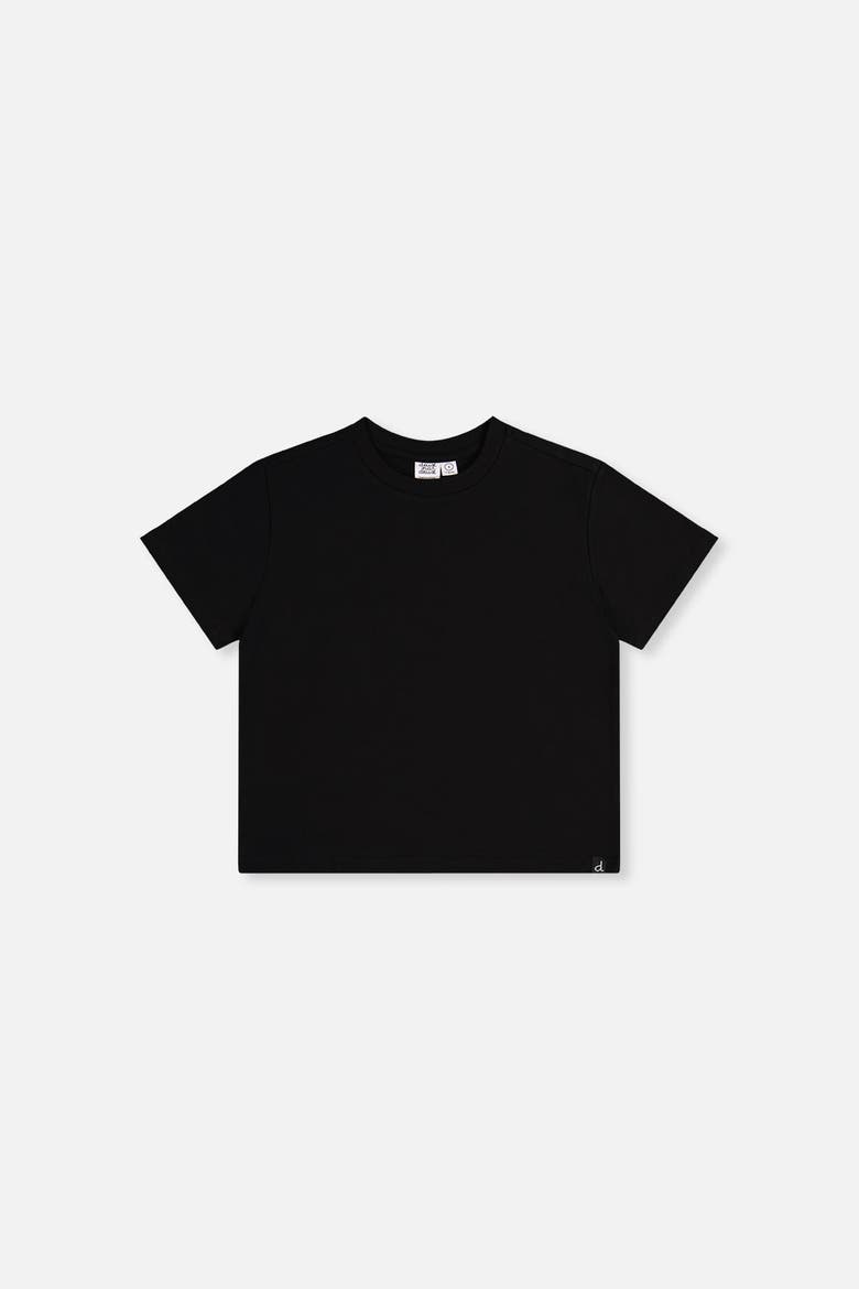 Heavy Jersey Crew Neck Wide Short Sleeve T-Shirt, Main, color, Black