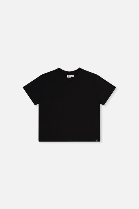 Heavy Jersey Crew Neck Wide Short Sleeve T-Shirt