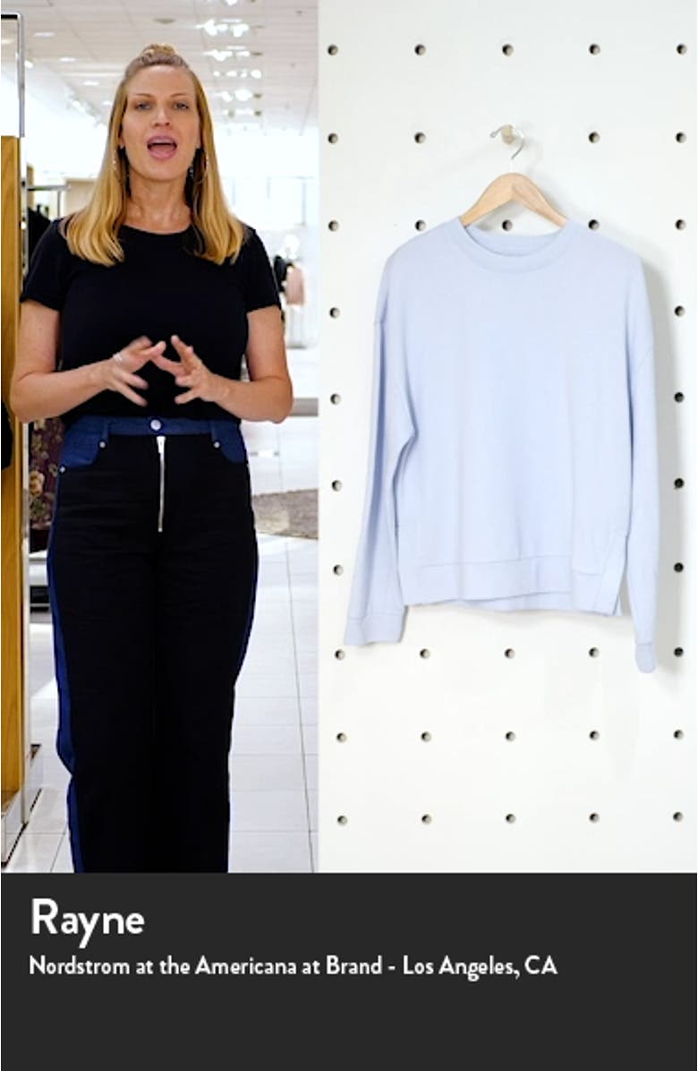 Costa Side Split Crewneck Sweatshirt, sales video thumbnail