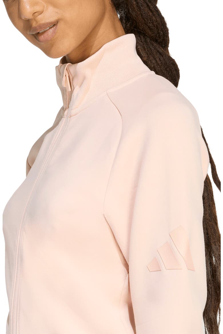 Soft Lux Slim Fit Track Jacket, Alternate, color, BLUSH PINK/ /