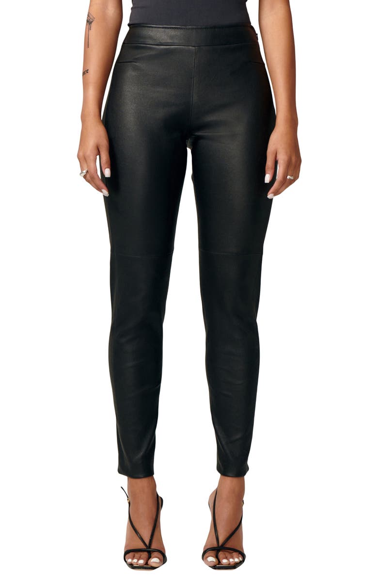 LITA by Ciara Leader Leather Pants, Main, color,