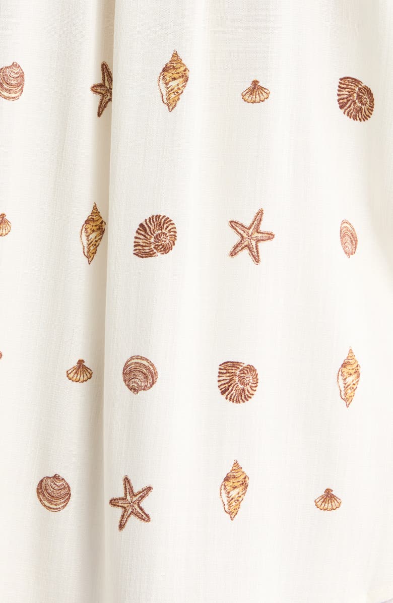 SUGARLIPS Cerise Shells Dalton Boyfriend Shirt, Alternate, color, Ivory-Brown