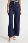 Veronica Beard Taylor High Waist Flare Jeans
