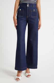 Veronica Beard Taylor High Waist Flare Jeans