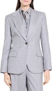 Theory Lynnia Sleek Virgin Wool Blazer