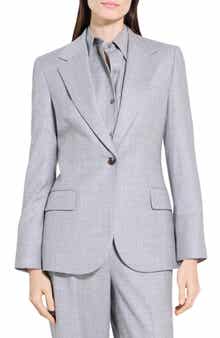 Theory Lynnia Sleek Virgin Wool Blazer