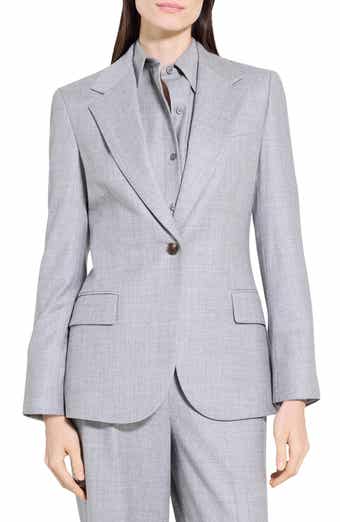 Theory Lynnia Sleek Virgin Wool Blazer