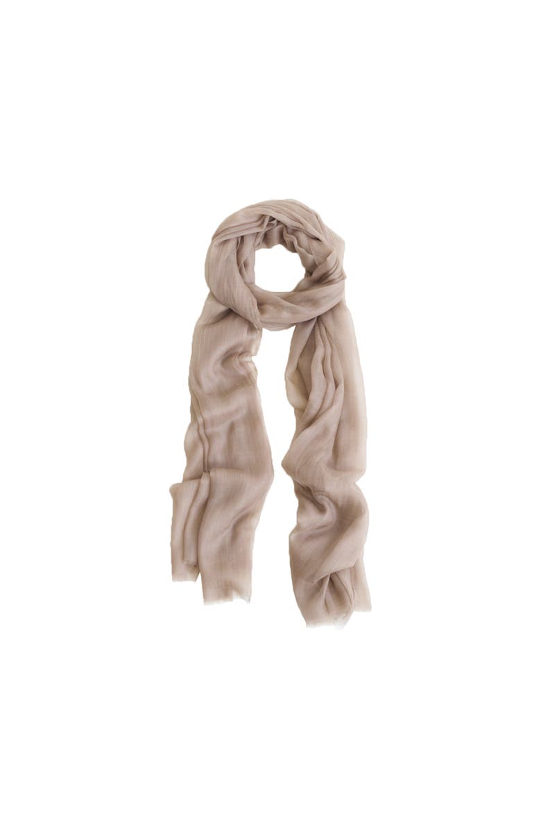 Lost Pattern "Featherlight" Oversized Cashmere Scarf, Main, color, Light Tan